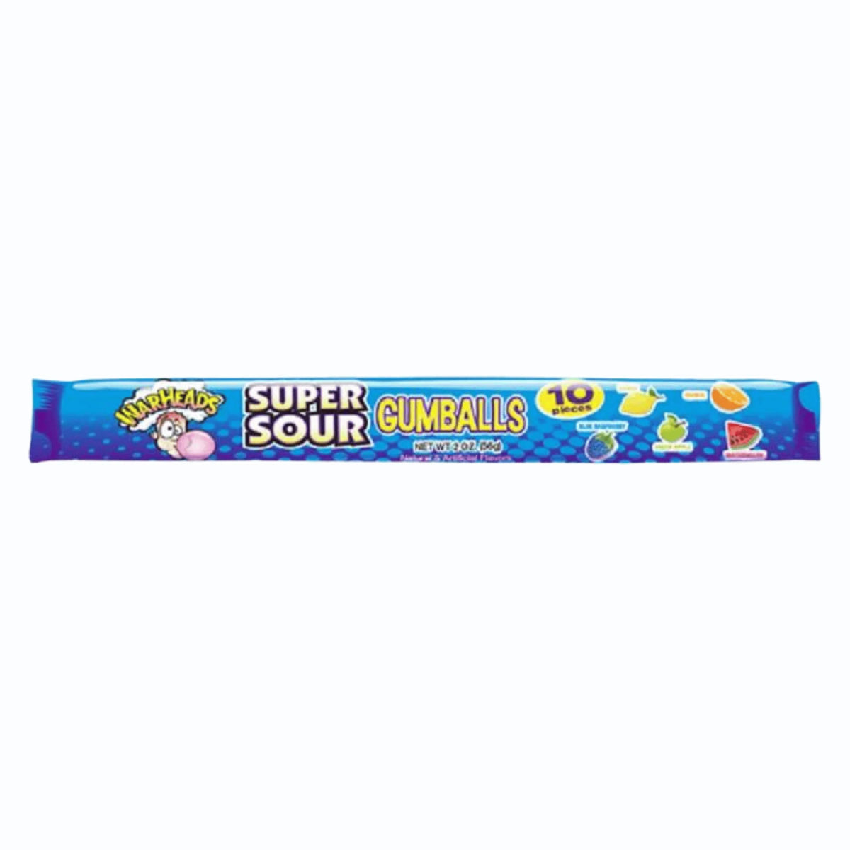 WARHEADS SUPER SOUR GUMBALL 10 PACK