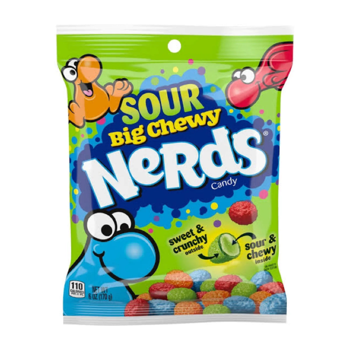 SOUR BIG CHEWY NERDS BAG 170g