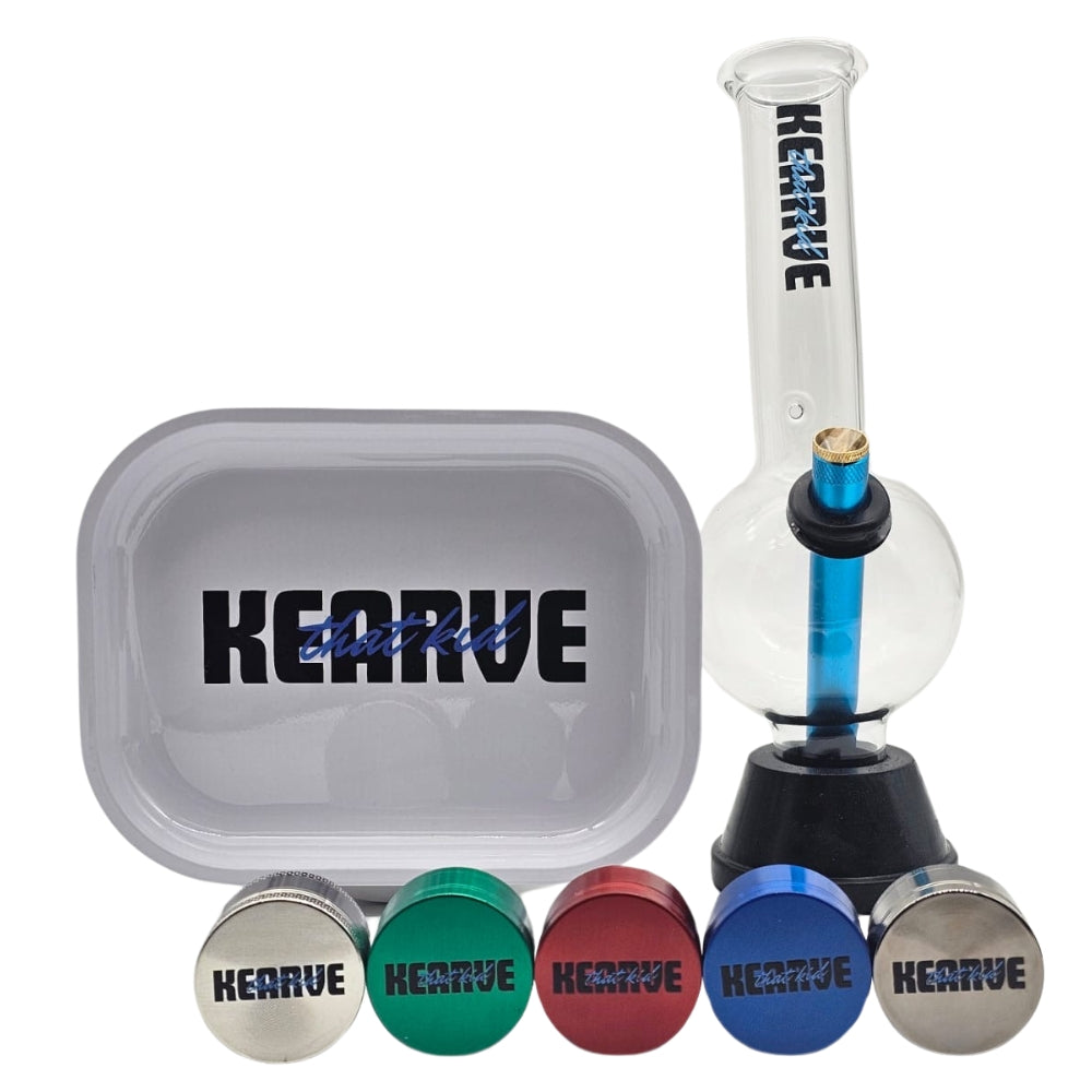 “SIGNED” THAT KID KEARVE BUNDLE (BONG+GRINDER+ROLLING TRAY)