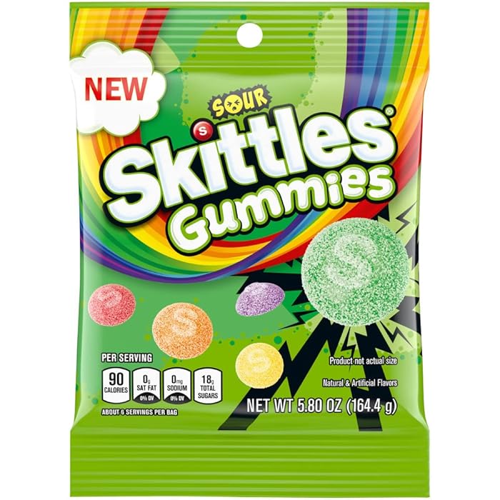 Skittles Sour Gummies Chewy Candy