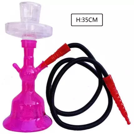 STONE AGE FULL GLASS PINK BELL 35CM HOOKAH