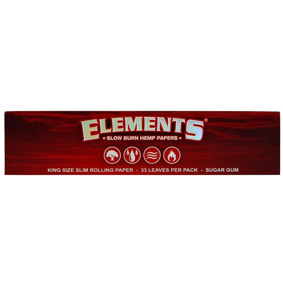 ELEMENTS RED SLOW BURN KING SIZE SLIM | High Delights | Bongs, Grinders, Paper, Wraps &amp; Accessories