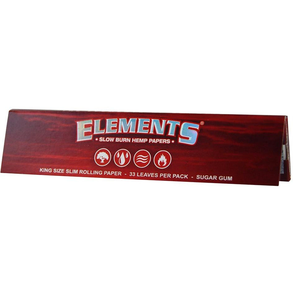 ELEMENTS RED SLOW BURN KING SIZE SLIM | High Delights | Bongs, Grinders, Paper, Wraps &amp; Accessories