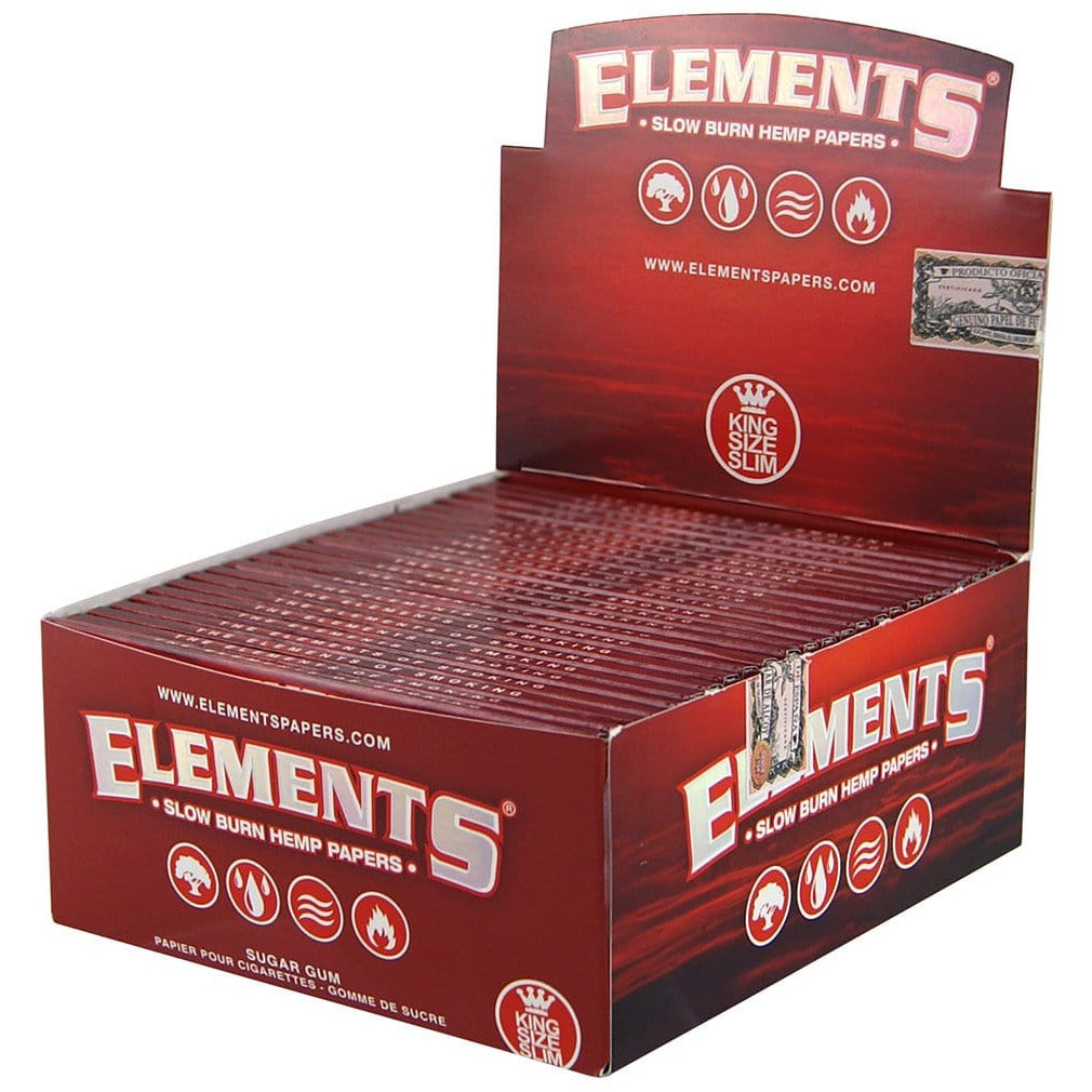 ELEMENTS RED SLOW BURN KING SIZE SLIM | High Delights | Bongs, Grinders, Paper, Wraps &amp; Accessories