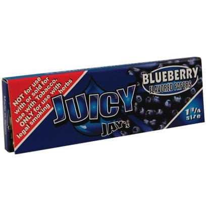 JUICY JAYS 1 1/4 BLUEBERRY ROLLING PAPERS | High Delights | Bongs, Grinders, Paper, Wraps &amp; Accessories