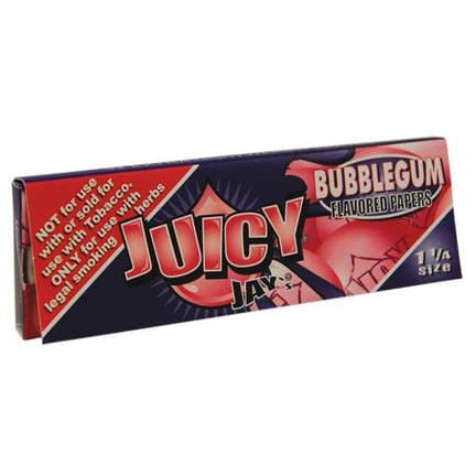 JUICY JAYS 1 1/4 BUBBLEGUM ROLLING PAPERS | High Delights | Bongs, Grinders, Paper, Wraps &amp; Accessories