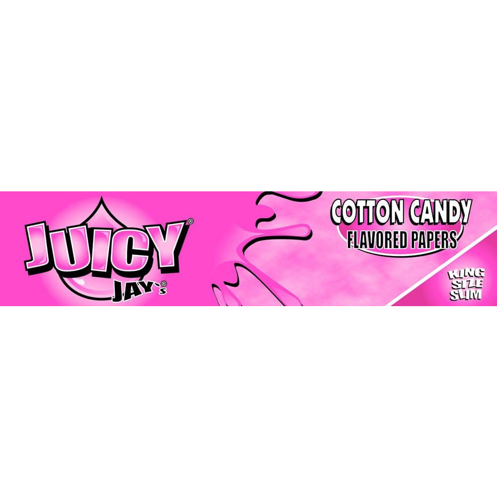 JUICY JAYS KING SIZE SLIM COTTON CANDY ROLLING PAPERS | High Delights | Bongs, Grinders, Paper, Wraps &amp; Accessories