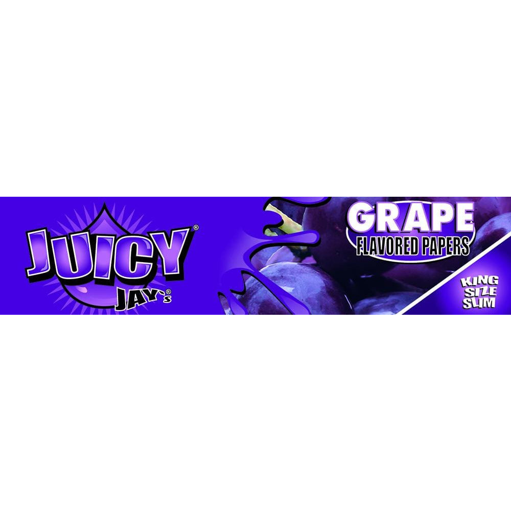 JUICY JAYS KING SIZE SLIM GRAPE ROLLING PAPERS | High Delights | Bongs, Grinders, Paper, Wraps &amp; Accessories