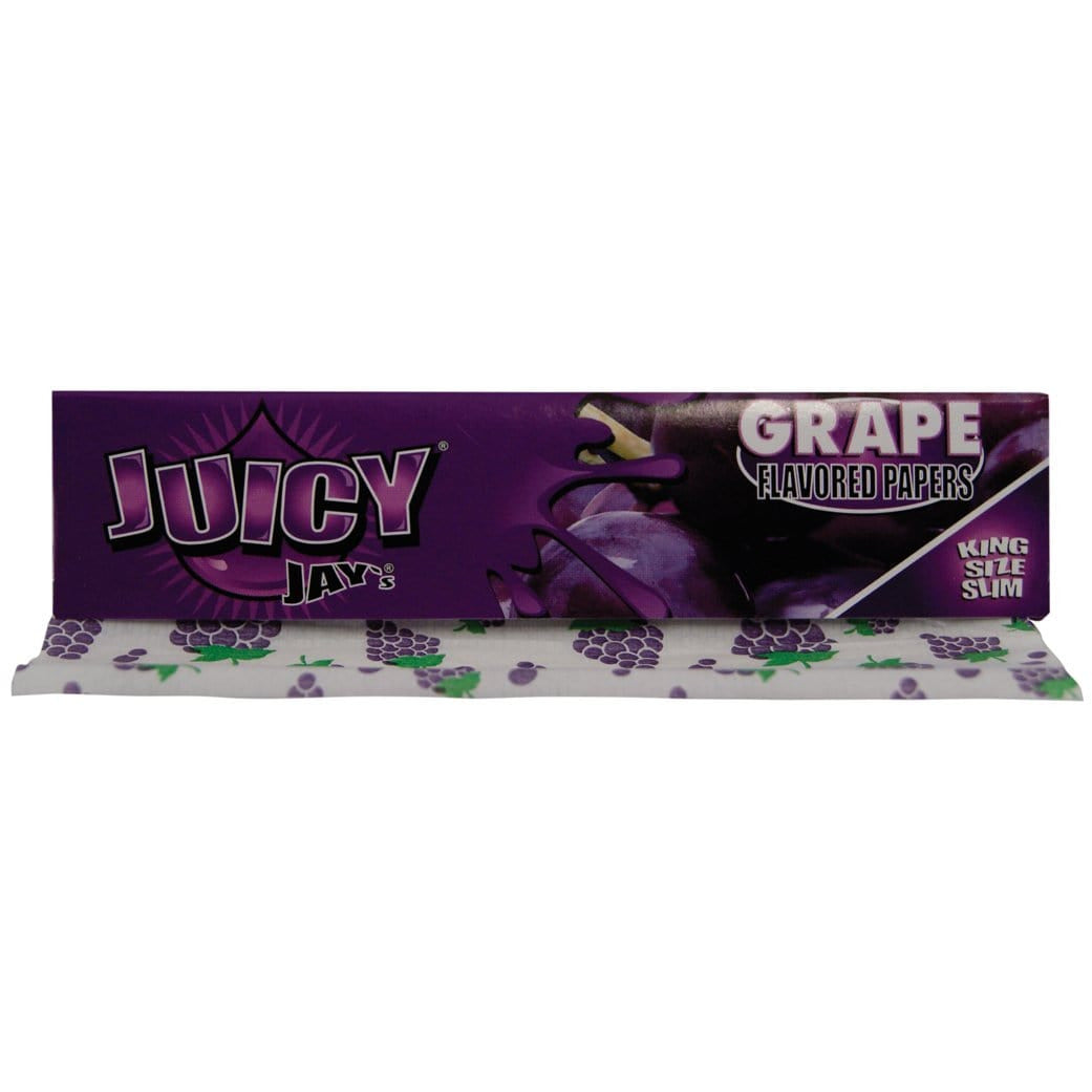 JUICY JAYS KING SIZE SLIM GRAPE ROLLING PAPERS | High Delights | Bongs, Grinders, Paper, Wraps &amp; Accessories