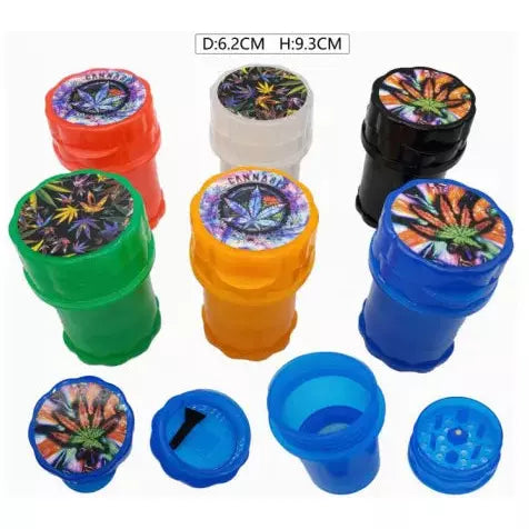 PLASTIC 62MM GRINDER AND STORAGE