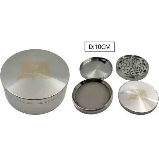 STONE AGE PRO 4 PIECE XL SILVER 100MM METAL GRINDER