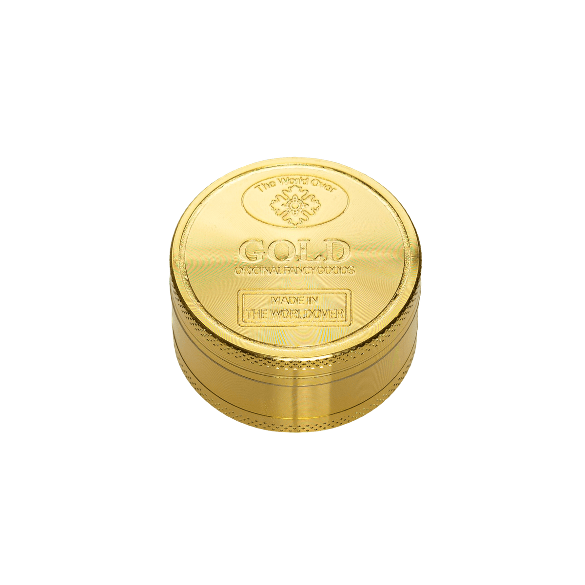 GOLD BAR 3 PIECE 50MM METAL GRINDER | High Delights | Bongs, Grinders, Paper, Wraps &amp; Accessories