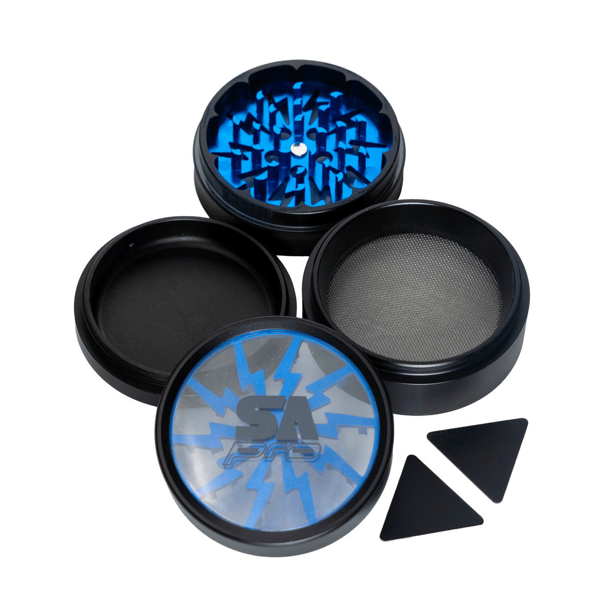 STONE AGE PRO 4 PIECE 62MM METAL GRINDER | High Delights | Bongs, Grinders, Paper, Wraps &amp; Accessories