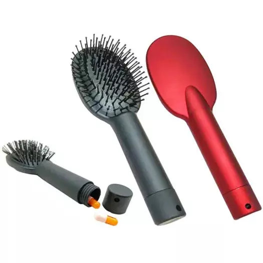 HAIR BRUSH HIDDEN STORAGE