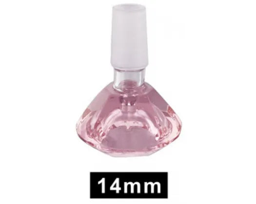 STONE AGE PINK DIAMOND GLASS CONE PIECE 14MM