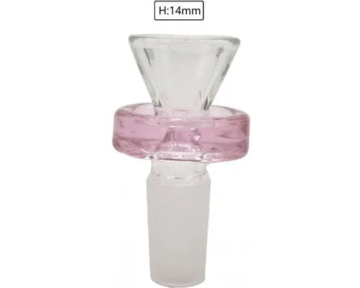 PINK RING GLASS CONE PIECE