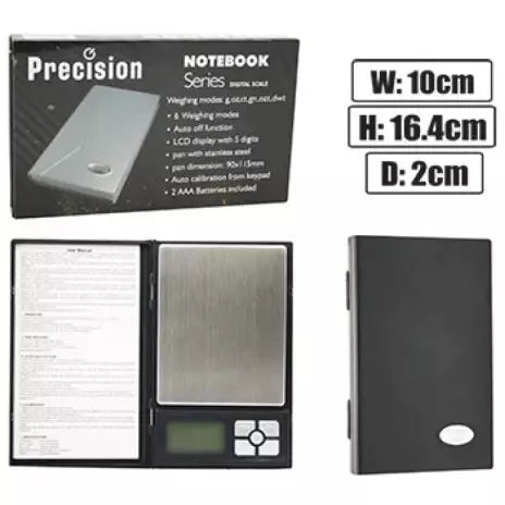 PRECISON NOTEBOOK DIGITAL SCALES 200G X 0.01G